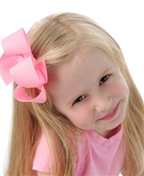 Annabel bow Toddler hair bow Baby hair bow Pink